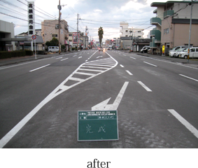 道路舗装 施工後